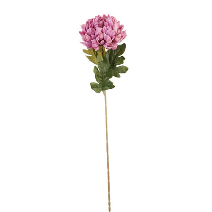 Vaaleanpunainen tekokrysanteemin kukkavarsi, 75 cm