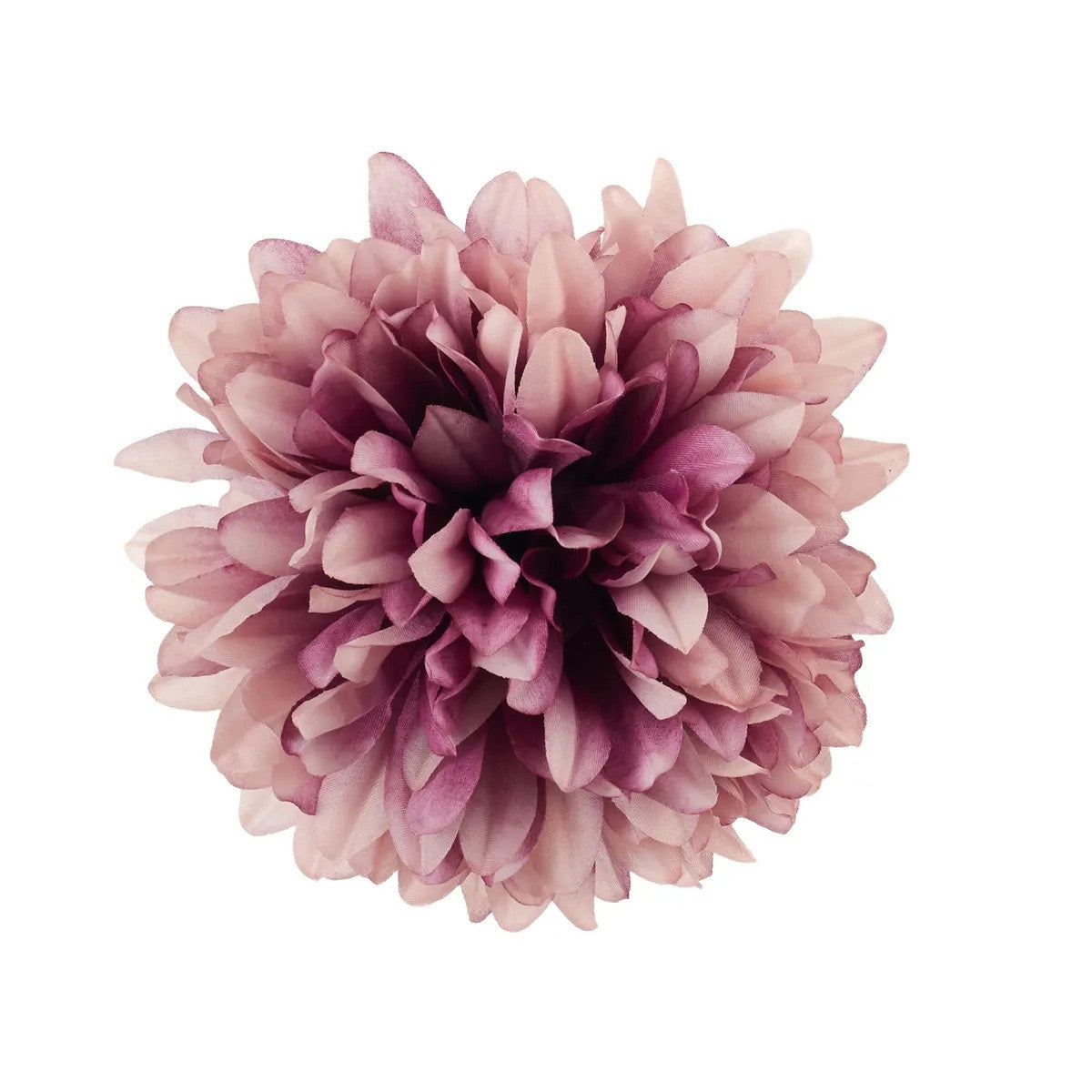 Vaaleanpunainen/violetti tekokrysanteemin kukkapää, 13 cm