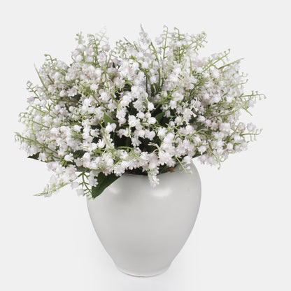 Valkoinen kielo – tekokukkakimppu, 21 cm