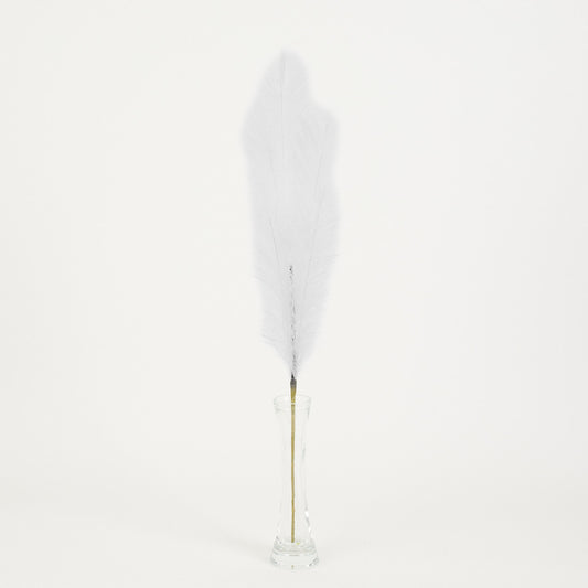 Valkoinen koristeheinä – koristeheinä, 80 cm