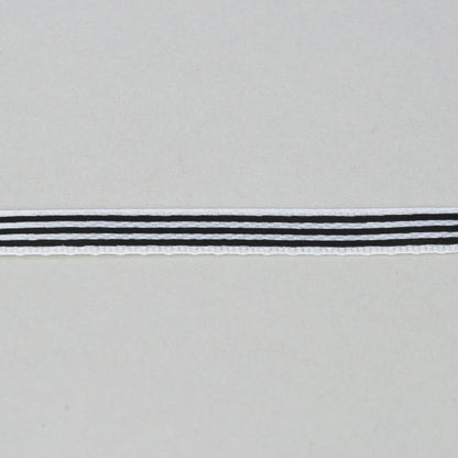 Valkoinen koristenauha, satiini, 6 mm