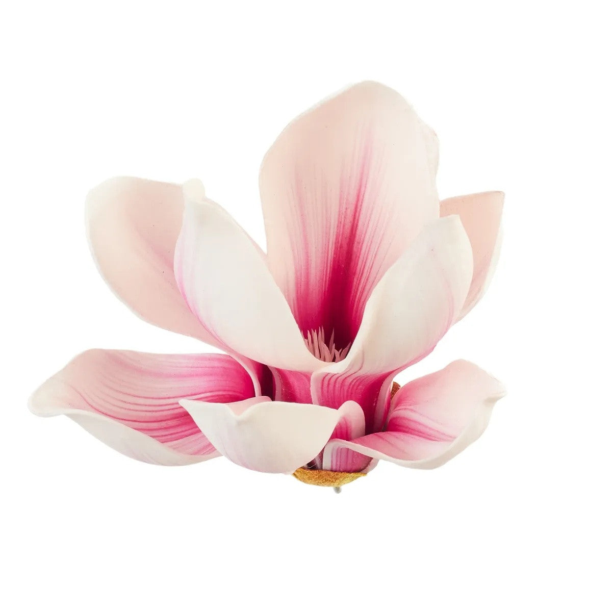 Valkoinen magnolia – tekokukkapää, 14 cm
