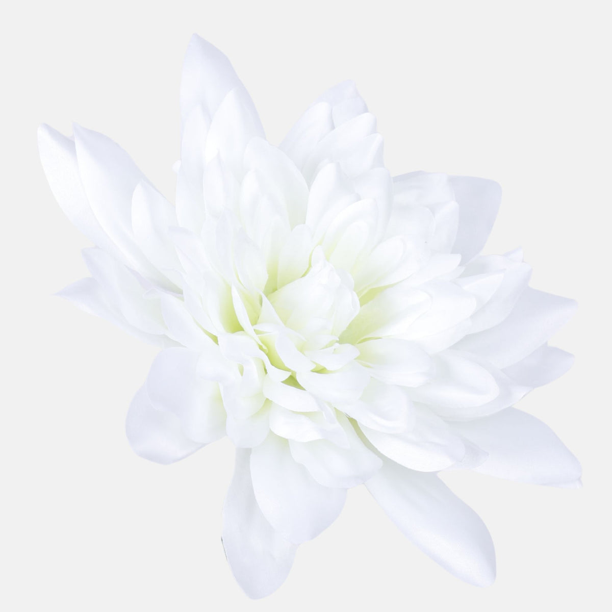 Valkoinen tekodaalian kukkapää, 27 cm