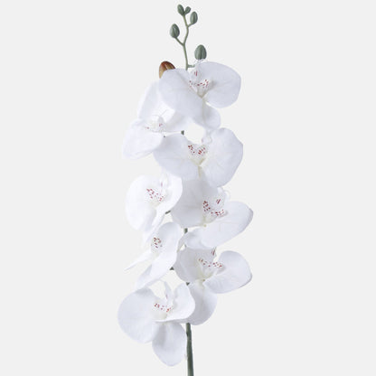 Valkoinen tekoorkidean kukkavarsi, 91 cm