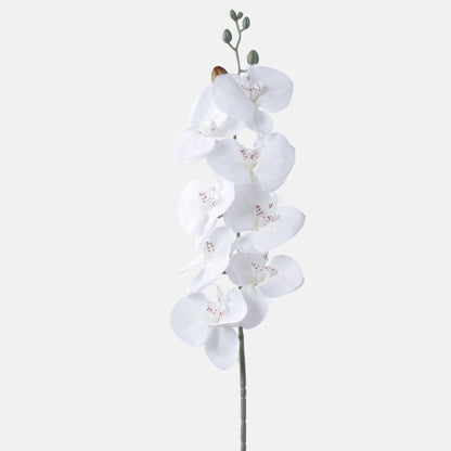 Valkoinen tekoorkidean kukkavarsi, 91 cm