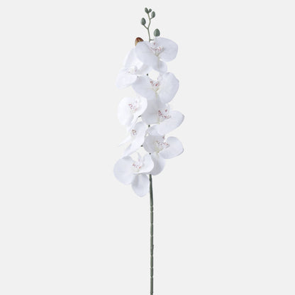 Valkoinen tekoorkidean kukkavarsi, 91 cm