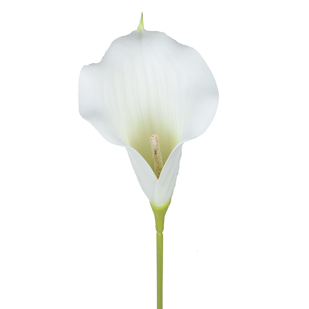 Valkoinen/vaalea/vihreä tekokallan kukkavarsi, vaahtomuovi, 66 cm