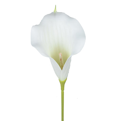Valkoinen/vaalea/vihreä tekokallan kukkavarsi, vaahtomuovi, 66 cm