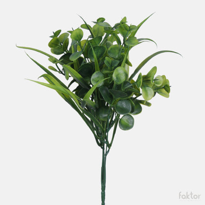 Värilajitelma eukalyptus – tekokukkakimppu, 32 cm