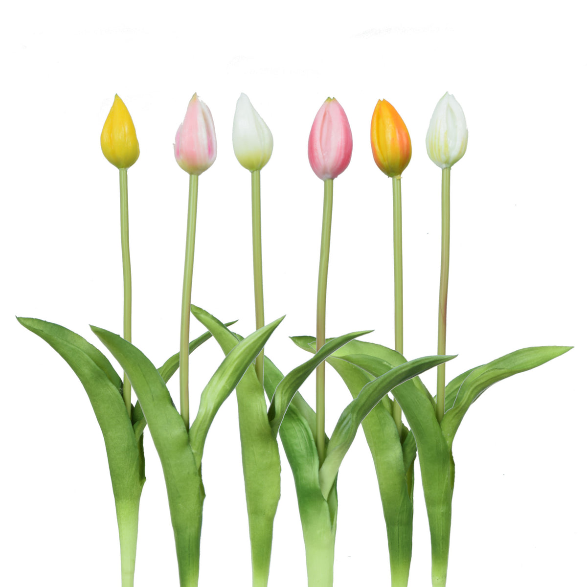 Värilajitelma tekotulppaanin kukkavarsi, kumipinta, 43 cm