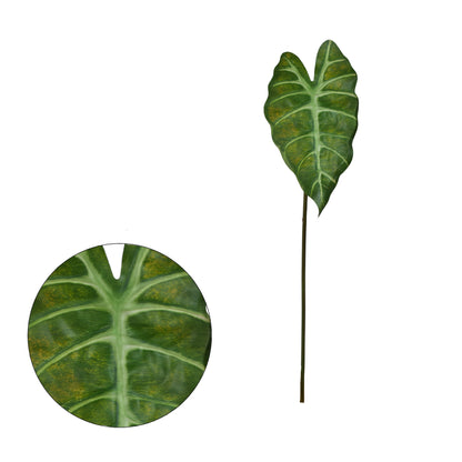 Vihreä alokasia – tekolehti, 60 cm