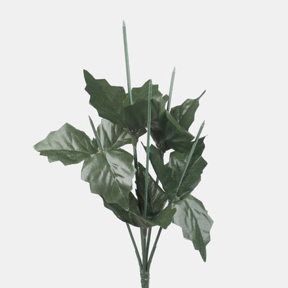 Vihreä joulutähti – tekokukkakimppu, 28 cm
