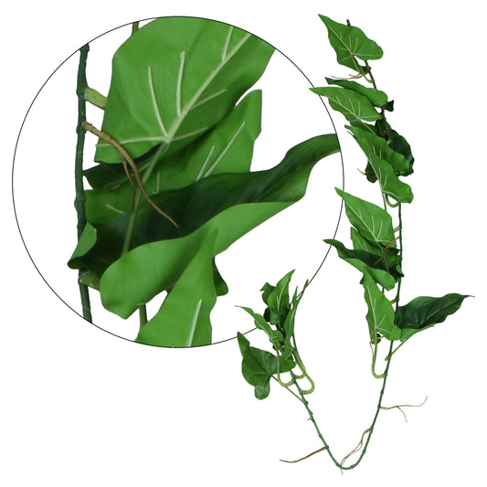 Vihreä kalla – tekoköynnös, kumipinta, 128 cm