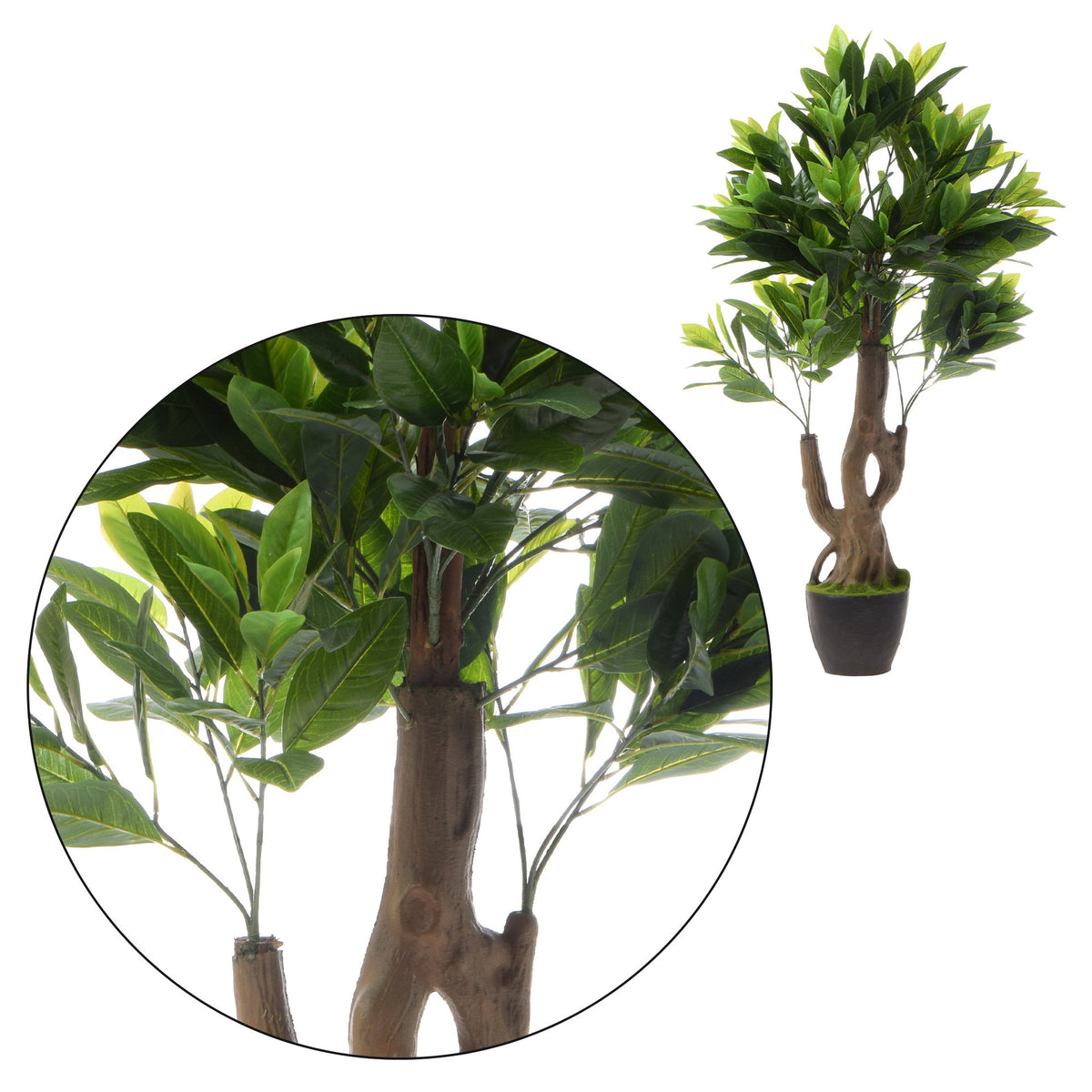 Vihreä magnolia – tekopuu, 126 cm