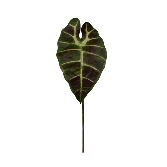 Vihreä/ruskea alokasia – tekolehti, 60 cm