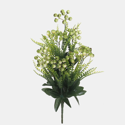 Vihreä tekokukkakimppu, 41 cm