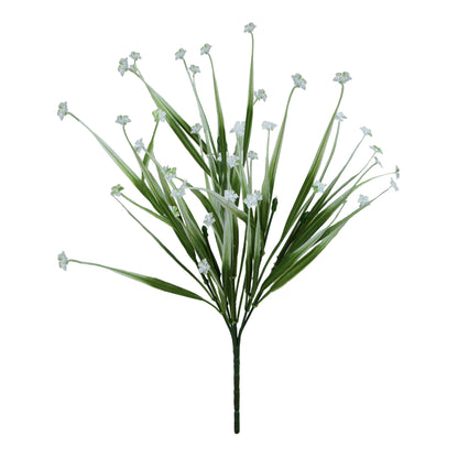 Vihreä/valkoinen koristeheinä – tekokukkakimppu, 35 cm