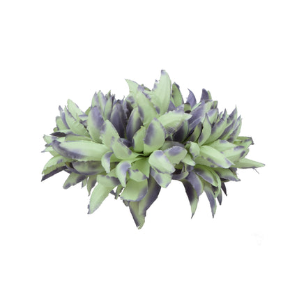 Vihreä/violetti tekokrysanteemin kukkapää, 18 cm