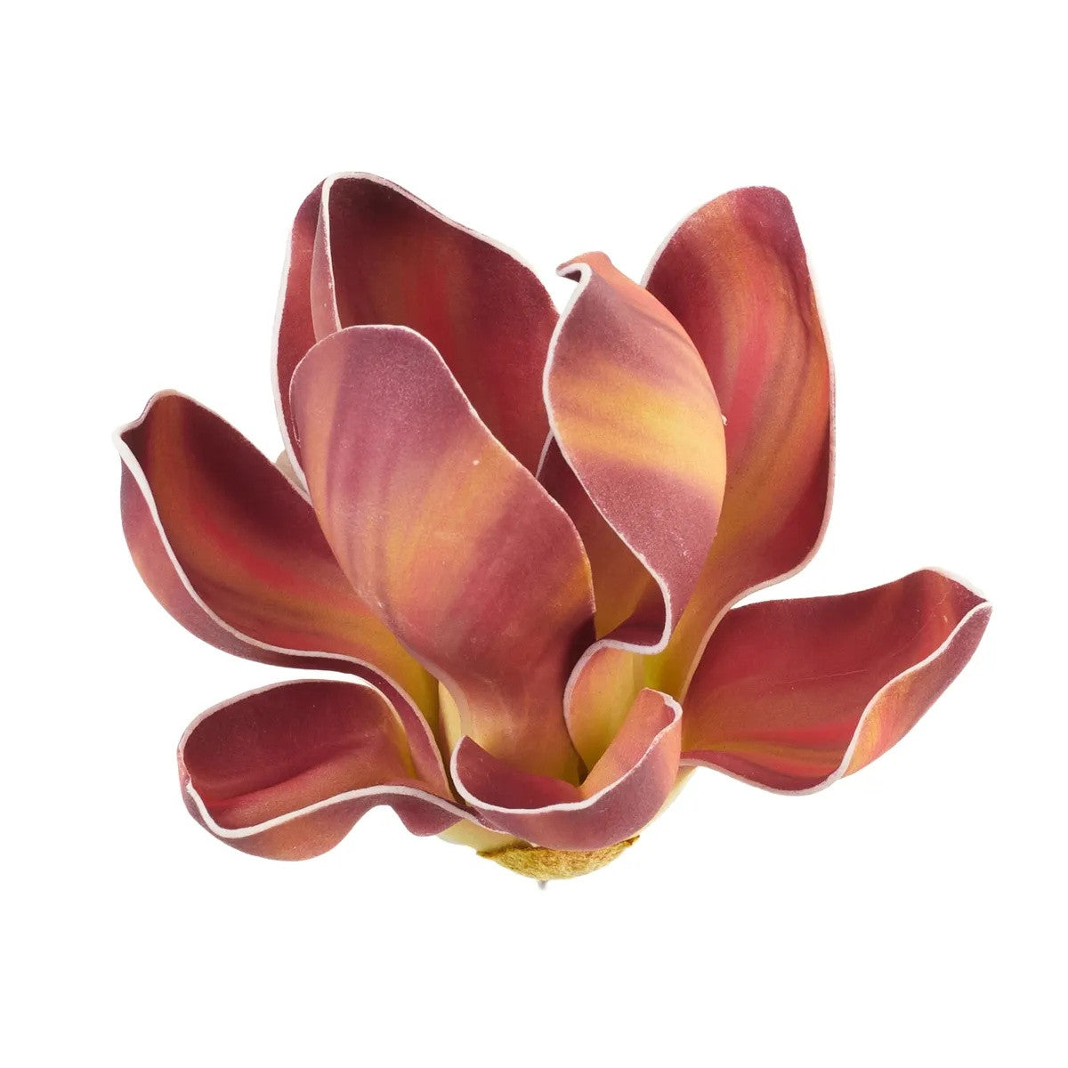 Viininpunainen magnolia – tekokukkapää, 14 cm