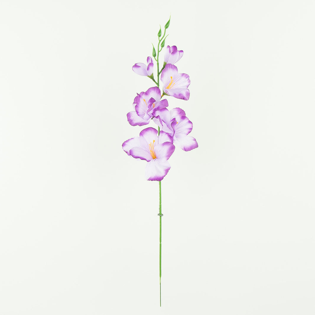 Violetti gladiolus – tekokukka, satiini