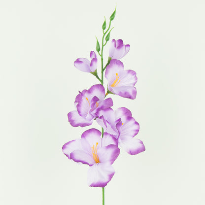 Violetti gladiolus – tekokukka, satiini