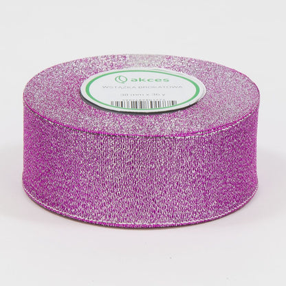 Violetti hopea koristenauha, kimalle, 38 mm