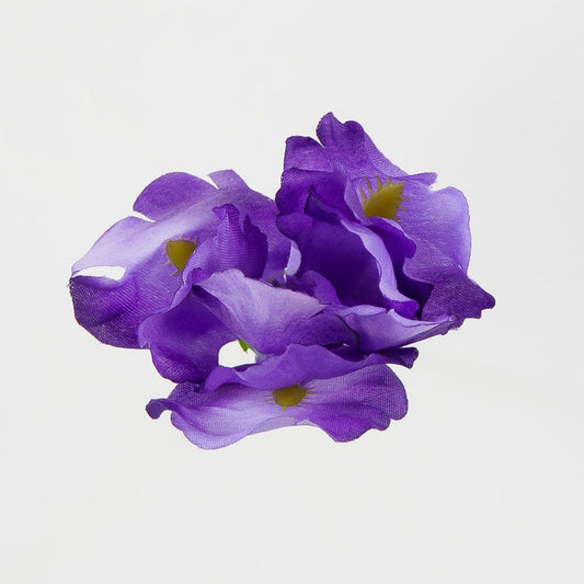Violetti tekoiiriksen kukkapää, 8 cm, 12 kpl