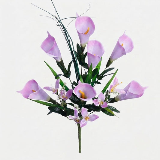 Violetti tekokallan kimppu, 64 cm