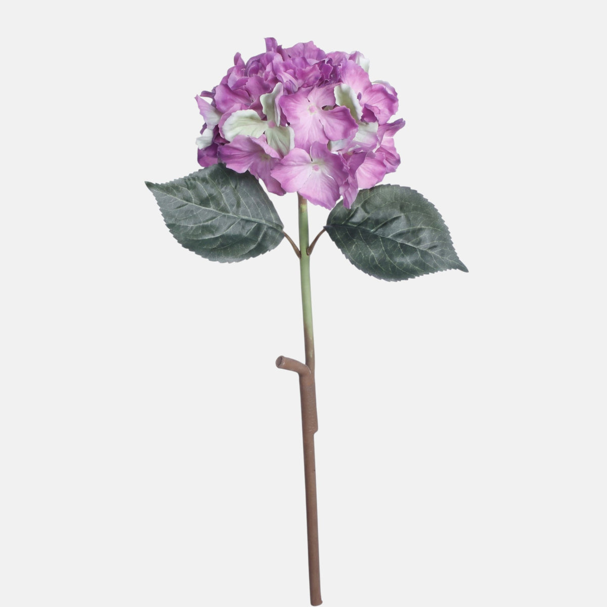 Violetti/vihreä tekohortensian kukkavarsi, 60 cm