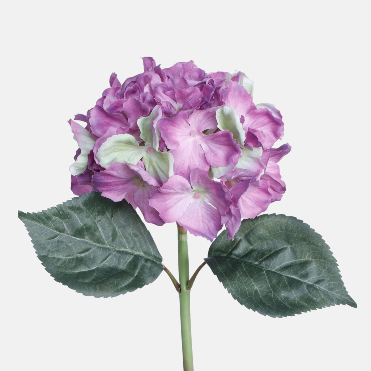 Violetti/vihreä tekohortensian kukkavarsi, 60 cm