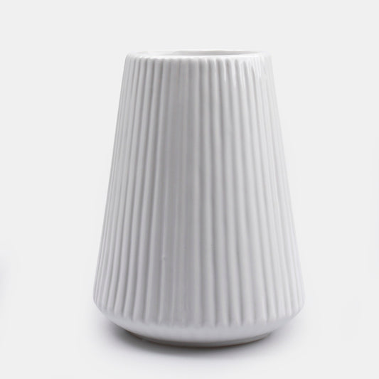 Keraaminen maljakko Valkoinen - Tekokukat.fi