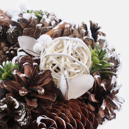 Joulukranssi kävyillä 30 cm - Tekokukat.fi