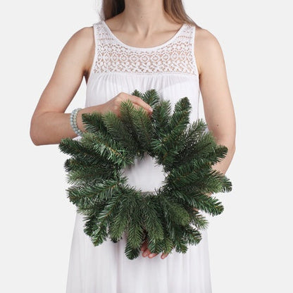 Maalaismainen linnunpesäkranssi 35 cm 
harmaa