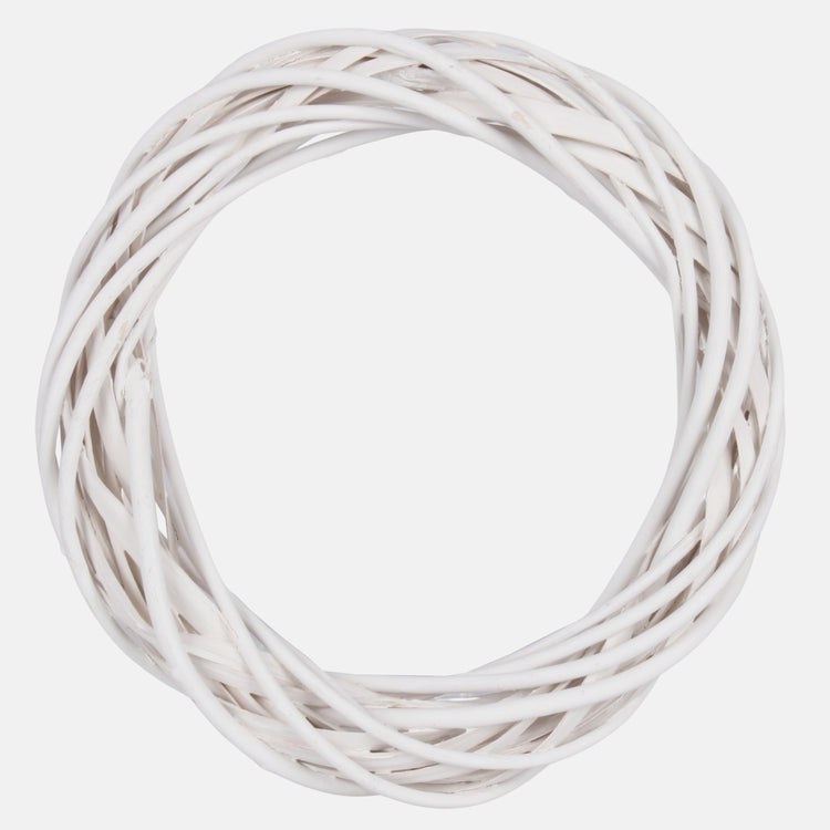 Pajukranssi 25 cm valkoinen - Tekokukat.fi