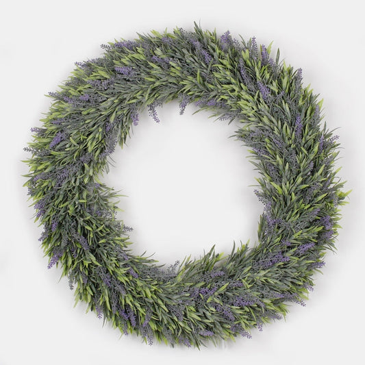 Laventelikranssi 54 cm 
luutnantti green
