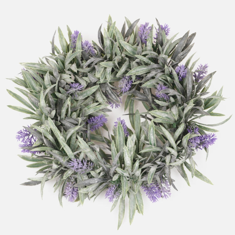 Laventeli kranssi frostygreen/lavender - Tekokukat.fi