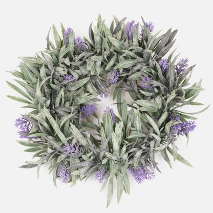 Laventeli kranssi frostygreen/lavender - Tekokukat.fi