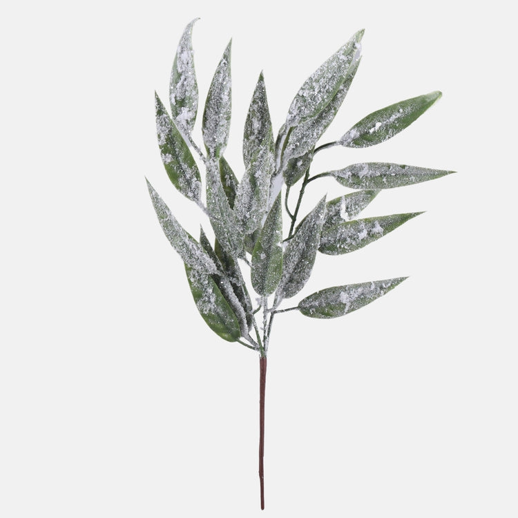 Lumen peittämä paju himmeä vihreä - Tekokukat.fi