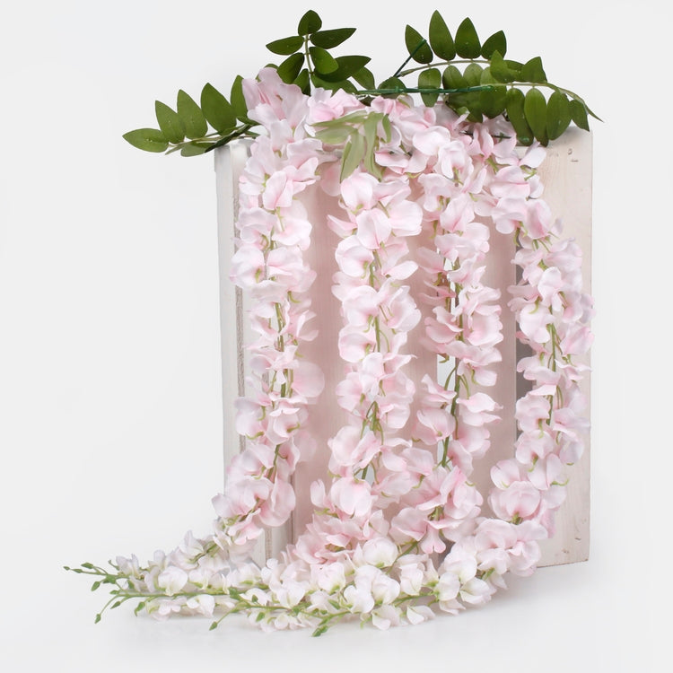 Wisteria x 4 tekokukka vaaleanpunainen - Tekokukat.fi