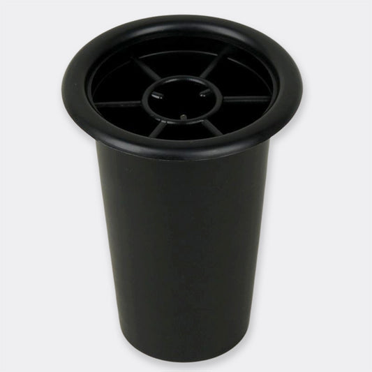 Maljakon sisäosa, jossa on ristikko Musta - Tekokukat.fi