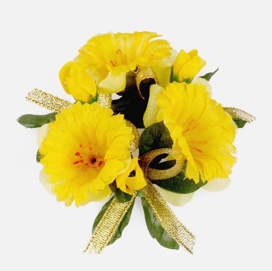 Kynttilän keskiosa - narsissi 1" Keltainen - Tekokukat.fi